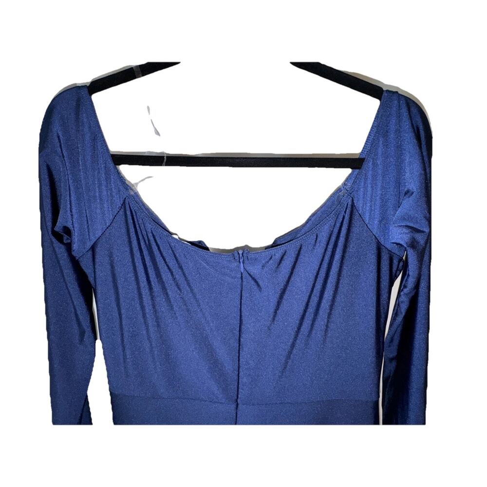 Fashion Nova Navy Need To Know Maxi Dress Size 2X - Picture 10 of 15